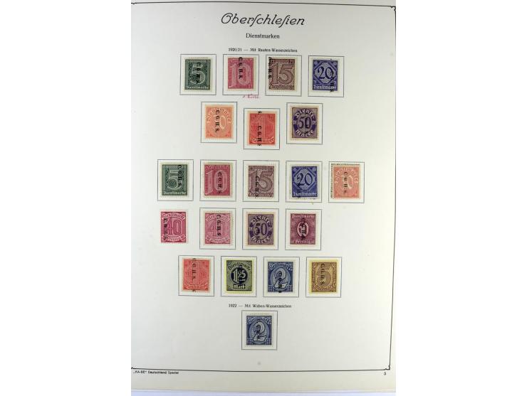 1914/22, ungebrauchte und gestempelte Sammlung mit u.a. Bialystok Mi.-Nr. 1I+II, 2I+II, Landespost der 10. Armee Mi.-Nr. 1-3,