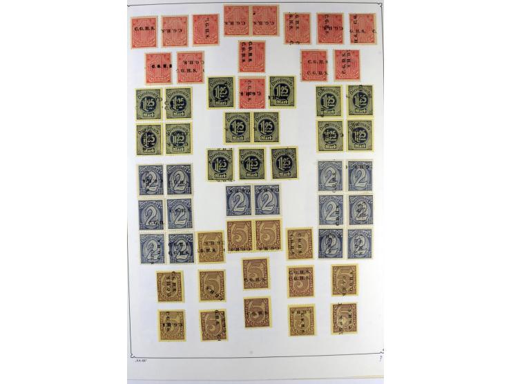 1914/22, ungebrauchte und gestempelte Sammlung mit u.a. Bialystok Mi.-Nr. 1I+II, 2I+II, Landespost der 10. Armee Mi.-Nr. 1-3,