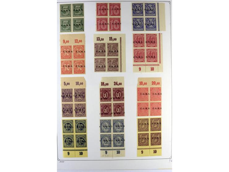 1914/22, ungebrauchte und gestempelte Sammlung mit u.a. Bialystok Mi.-Nr. 1I+II, 2I+II, Landespost der 10. Armee Mi.-Nr. 1-3,