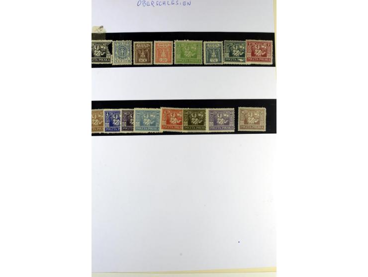 1914/22, ungebrauchte und gestempelte Sammlung mit u.a. Bialystok Mi.-Nr. 1I+II, 2I+II, Landespost der 10. Armee Mi.-Nr. 1-3,