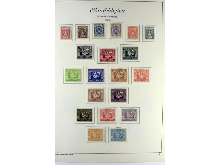 1914/22, ungebrauchte und gestempelte Sammlung mit u.a. Bialystok Mi.-Nr. 1I+II, 2I+II, Landespost der 10. Armee Mi.-Nr. 1-3,