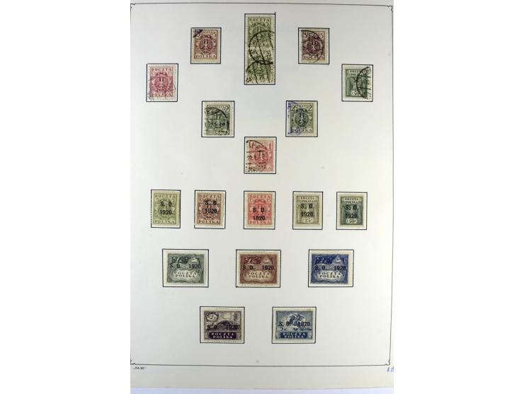 1914/22, ungebrauchte und gestempelte Sammlung mit u.a. Bialystok Mi.-Nr. 1I+II, 2I+II, Landespost der 10. Armee Mi.-Nr. 1-3,