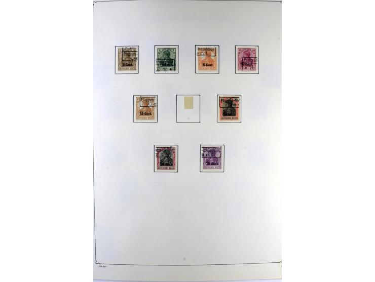 1914/22, ungebrauchte und gestempelte Sammlung mit u.a. Bialystok Mi.-Nr. 1I+II, 2I+II, Landespost der 10. Armee Mi.-Nr. 1-3,