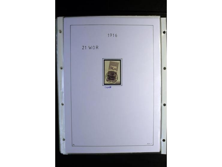 1914/18, gestempelte Sammlung mit u.a. Belgien Mi.-Nr. 9PFI, 11b, 13bI+II, 16bI, 18c, 20bI, 24IB, Etappe West Mi.-Nr. 12Ba (F