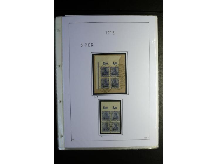 1914/18, gestempelte Sammlung mit u.a. Belgien Mi.-Nr. 9PFI, 11b, 13bI+II, 16bI, 18c, 20bI, 24IB, Etappe West Mi.-Nr. 12Ba (F