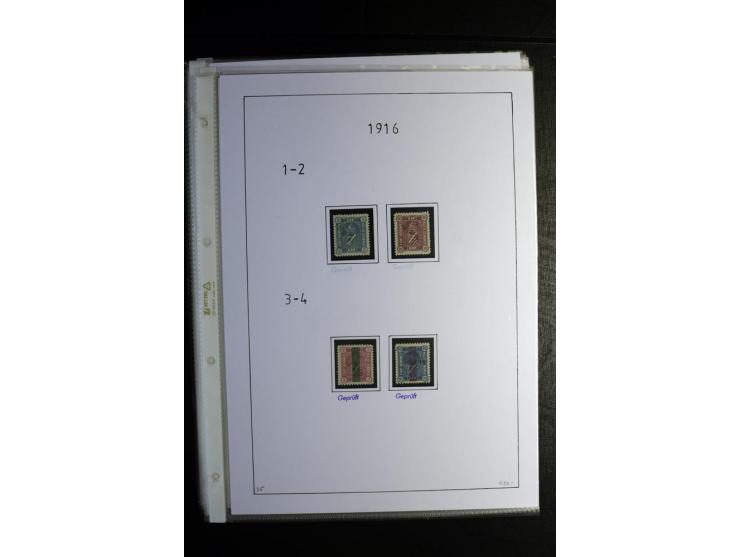 1914/18, gestempelte Sammlung mit u.a. Belgien Mi.-Nr. 9PFI, 11b, 13bI+II, 16bI, 18c, 20bI, 24IB, Etappe West Mi.-Nr. 12Ba (F