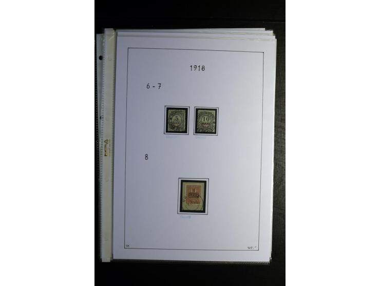 1914/18, gestempelte Sammlung mit u.a. Belgien Mi.-Nr. 9PFI, 11b, 13bI+II, 16bI, 18c, 20bI, 24IB, Etappe West Mi.-Nr. 12Ba (F