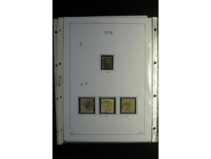 1914/18, gestempelte Sammlung mit u.a. Belgien Mi.-Nr. 9PFI, 11b, 13bI+II, 16bI, 18c, 20bI, 24IB, Etappe West Mi.-Nr. 12Ba (F