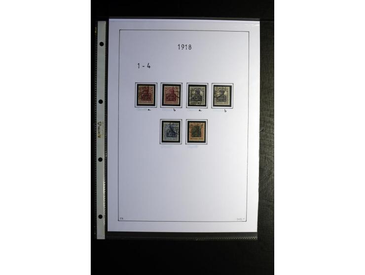 1914/18, gestempelte Sammlung mit u.a. Belgien Mi.-Nr. 9PFI, 11b, 13bI+II, 16bI, 18c, 20bI, 24IB, Etappe West Mi.-Nr. 12Ba (F