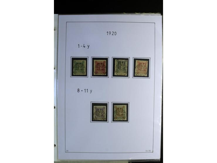 1920/22, gestempelte Sammlung mit u.a. Allenstein Mi.-Nr. 4b (Attest), 12b, 13a, 17b, 19a, Ober-Schlesien 24b (Attest), Schle