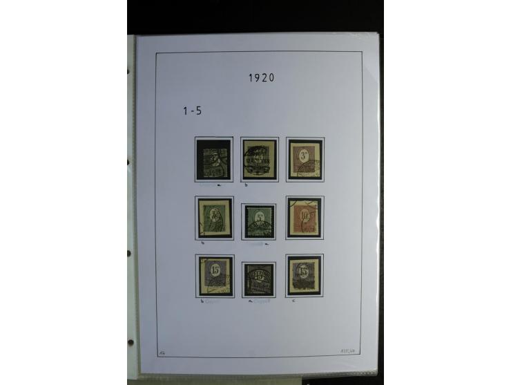 1920/22, gestempelte Sammlung mit u.a. Allenstein Mi.-Nr. 4b (Attest), 12b, 13a, 17b, 19a, Ober-Schlesien 24b (Attest), Schle