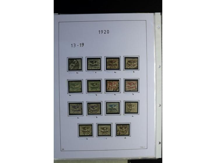 1920/22, gestempelte Sammlung mit u.a. Allenstein Mi.-Nr. 4b (Attest), 12b, 13a, 17b, 19a, Ober-Schlesien 24b (Attest), Schle