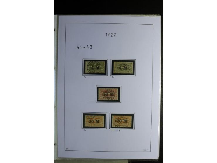 1920/22, gestempelte Sammlung mit u.a. Allenstein Mi.-Nr. 4b (Attest), 12b, 13a, 17b, 19a, Ober-Schlesien 24b (Attest), Schle