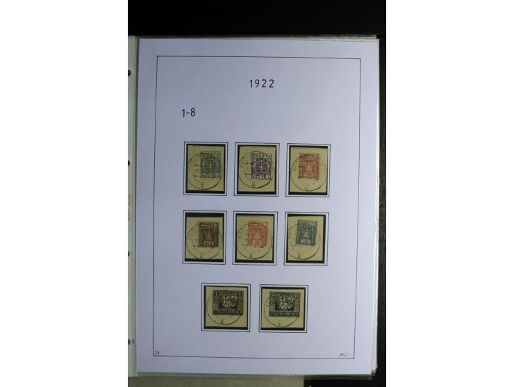 1920/22, gestempelte Sammlung mit u.a. Allenstein Mi.-Nr. 4b (Attest), 12b, 13a, 17b, 19a, Ober-Schlesien 24b (Attest), Schle