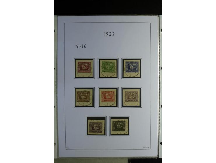 1920/22, gestempelte Sammlung mit u.a. Allenstein Mi.-Nr. 4b (Attest), 12b, 13a, 17b, 19a, Ober-Schlesien 24b (Attest), Schle