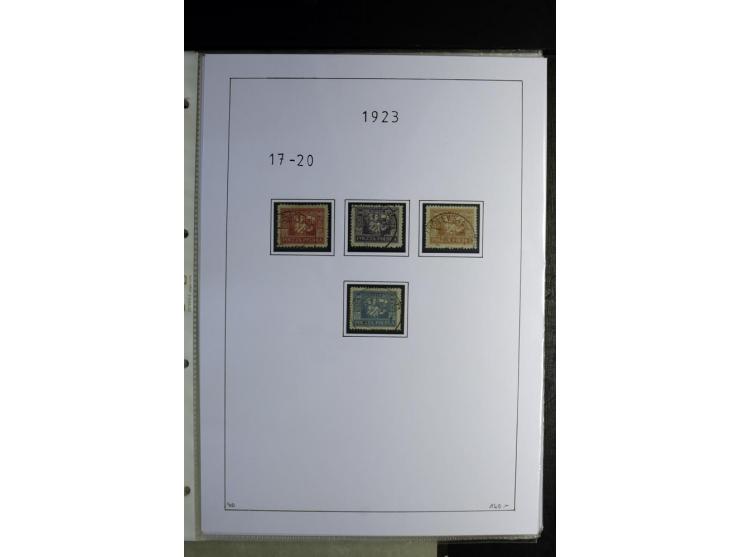 1920/22, gestempelte Sammlung mit u.a. Allenstein Mi.-Nr. 4b (Attest), 12b, 13a, 17b, 19a, Ober-Schlesien 24b (Attest), Schle