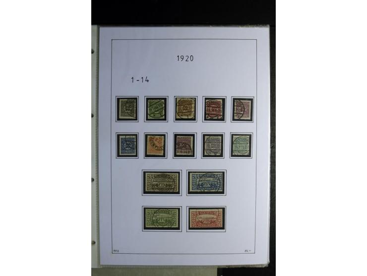 1920/22, gestempelte Sammlung mit u.a. Allenstein Mi.-Nr. 4b (Attest), 12b, 13a, 17b, 19a, Ober-Schlesien 24b (Attest), Schle