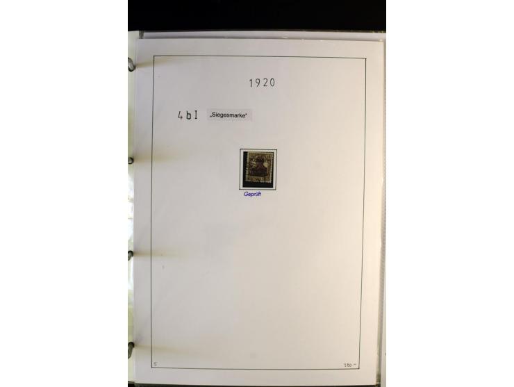 1920/22, gestempelte Sammlung mit u.a. Allenstein Mi.-Nr. 4b (Attest), 12b, 13a, 17b, 19a, Ober-Schlesien 24b (Attest), Schle
