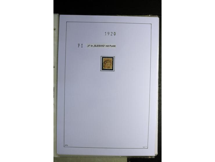 1920/22, gestempelte Sammlung mit u.a. Allenstein Mi.-Nr. 4b (Attest), 12b, 13a, 17b, 19a, Ober-Schlesien 24b (Attest), Schle