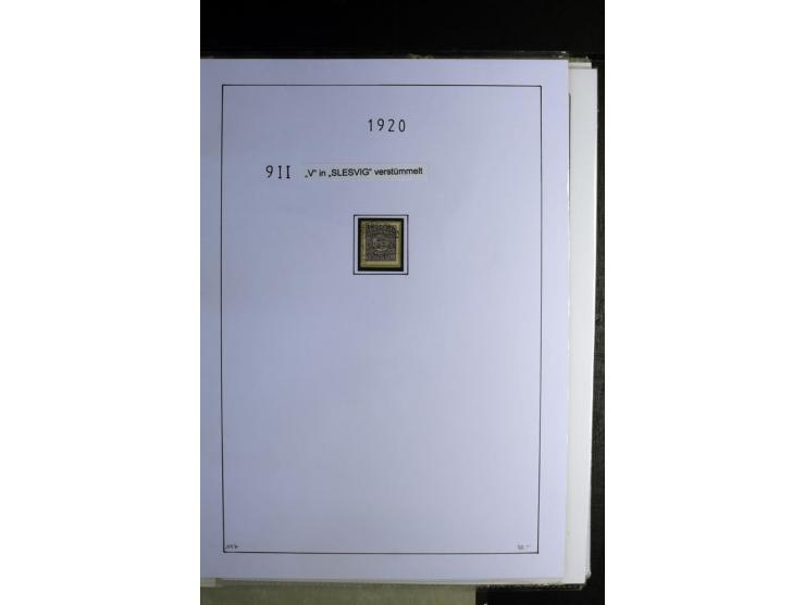 1920/22, gestempelte Sammlung mit u.a. Allenstein Mi.-Nr. 4b (Attest), 12b, 13a, 17b, 19a, Ober-Schlesien 24b (Attest), Schle