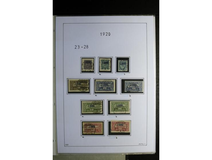 1920/22, gestempelte Sammlung mit u.a. Allenstein Mi.-Nr. 4b (Attest), 12b, 13a, 17b, 19a, Ober-Schlesien 24b (Attest), Schle