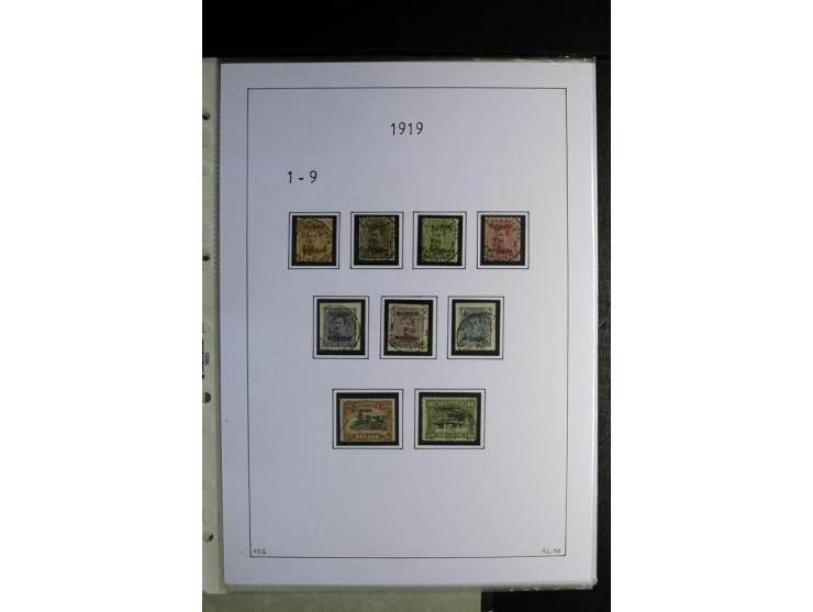 1920/22, gestempelte Sammlung mit u.a. Allenstein Mi.-Nr. 4b (Attest), 12b, 13a, 17b, 19a, Ober-Schlesien 24b (Attest), Schle