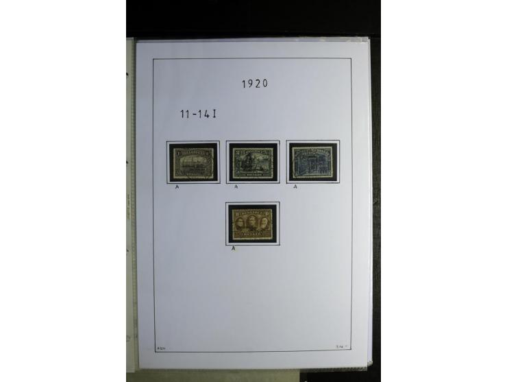 1920/22, gestempelte Sammlung mit u.a. Allenstein Mi.-Nr. 4b (Attest), 12b, 13a, 17b, 19a, Ober-Schlesien 24b (Attest), Schle