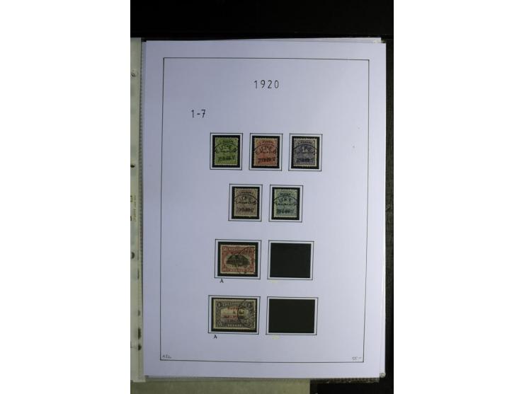 1920/22, gestempelte Sammlung mit u.a. Allenstein Mi.-Nr. 4b (Attest), 12b, 13a, 17b, 19a, Ober-Schlesien 24b (Attest), Schle