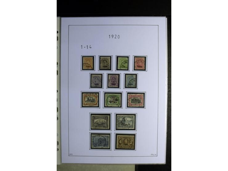 1920/22, gestempelte Sammlung mit u.a. Allenstein Mi.-Nr. 4b (Attest), 12b, 13a, 17b, 19a, Ober-Schlesien 24b (Attest), Schle