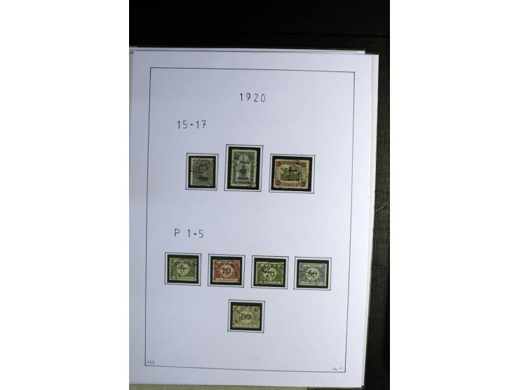 1920/22, gestempelte Sammlung mit u.a. Allenstein Mi.-Nr. 4b (Attest), 12b, 13a, 17b, 19a, Ober-Schlesien 24b (Attest), Schle