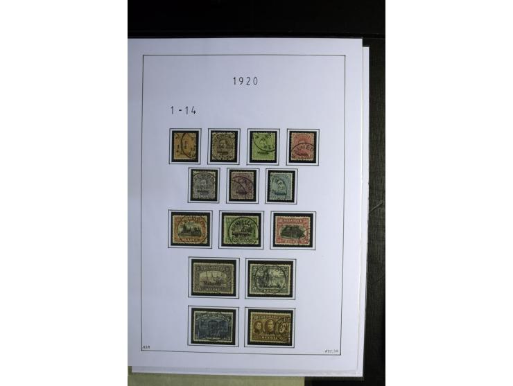 1920/22, gestempelte Sammlung mit u.a. Allenstein Mi.-Nr. 4b (Attest), 12b, 13a, 17b, 19a, Ober-Schlesien 24b (Attest), Schle