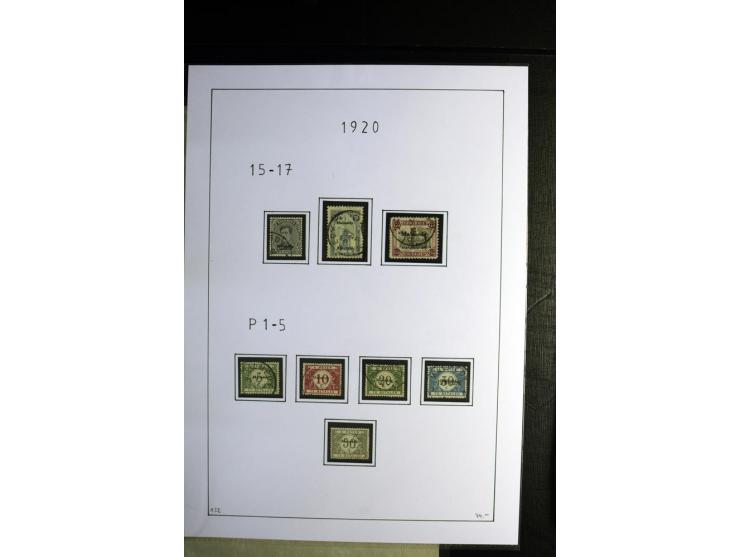 1920/22, gestempelte Sammlung mit u.a. Allenstein Mi.-Nr. 4b (Attest), 12b, 13a, 17b, 19a, Ober-Schlesien 24b (Attest), Schle