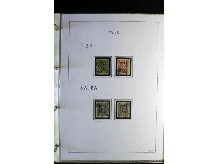 1920/22, gestempelte Sammlung mit u.a. Allenstein Mi.-Nr. 4b (Attest), 12b, 13a, 17b, 19a, Ober-Schlesien 24b (Attest), Schle