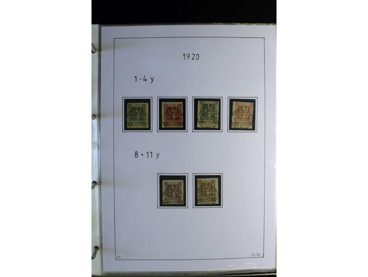 1920/22, gestempelte Sammlung mit u.a. Allenstein Mi.-Nr. 4b (Attest), 12b, 13a, 17b, 19a, Ober-Schlesien 24b (Attest), Schle
