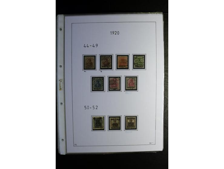 1920/34, gestempelte Sammlung mit u.a. Mi.-Nr. 9aIII, 16I, 16III, 28-31, 128-33, 135-41, 144-50, 151-57, 161-67, 168-70, 171-