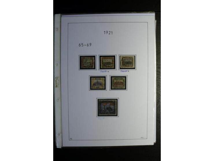 1920/34, gestempelte Sammlung mit u.a. Mi.-Nr. 9aIII, 16I, 16III, 28-31, 128-33, 135-41, 144-50, 151-57, 161-67, 168-70, 171-
