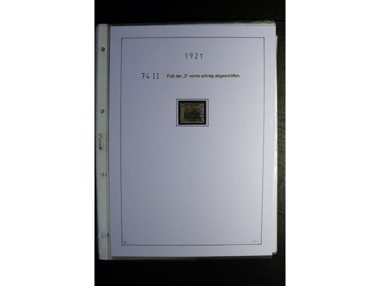 1920/34, gestempelte Sammlung mit u.a. Mi.-Nr. 9aIII, 16I, 16III, 28-31, 128-33, 135-41, 144-50, 151-57, 161-67, 168-70, 171-