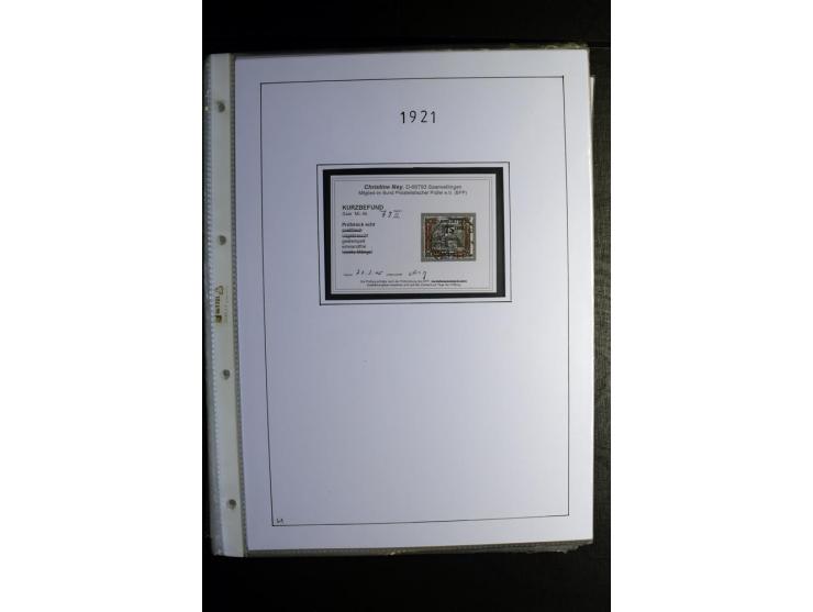 1920/34, gestempelte Sammlung mit u.a. Mi.-Nr. 9aIII, 16I, 16III, 28-31, 128-33, 135-41, 144-50, 151-57, 161-67, 168-70, 171-