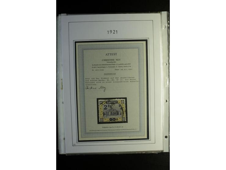 1920/34, gestempelte Sammlung mit u.a. Mi.-Nr. 9aIII, 16I, 16III, 28-31, 128-33, 135-41, 144-50, 151-57, 161-67, 168-70, 171-