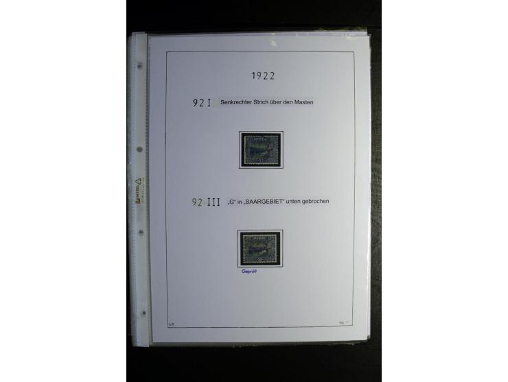 1920/34, gestempelte Sammlung mit u.a. Mi.-Nr. 9aIII, 16I, 16III, 28-31, 128-33, 135-41, 144-50, 151-57, 161-67, 168-70, 171-