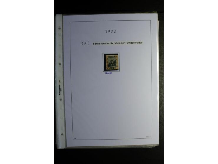 1920/34, gestempelte Sammlung mit u.a. Mi.-Nr. 9aIII, 16I, 16III, 28-31, 128-33, 135-41, 144-50, 151-57, 161-67, 168-70, 171-