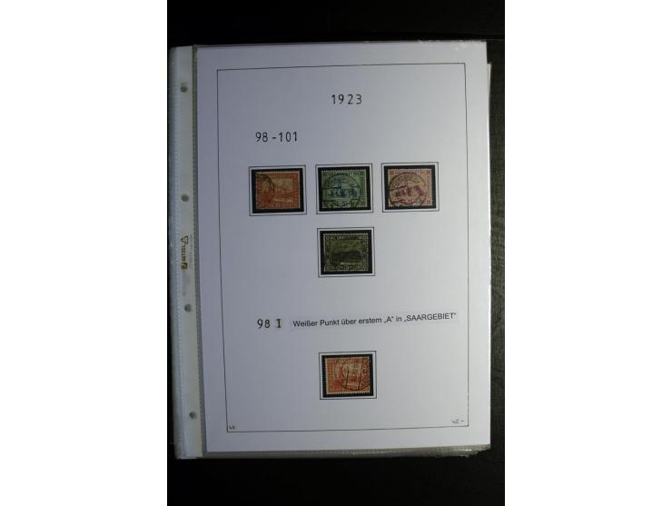 1920/34, gestempelte Sammlung mit u.a. Mi.-Nr. 9aIII, 16I, 16III, 28-31, 128-33, 135-41, 144-50, 151-57, 161-67, 168-70, 171-