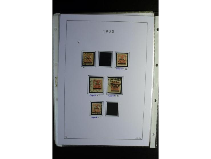 1920/34, gestempelte Sammlung mit u.a. Mi.-Nr. 9aIII, 16I, 16III, 28-31, 128-33, 135-41, 144-50, 151-57, 161-67, 168-70, 171-