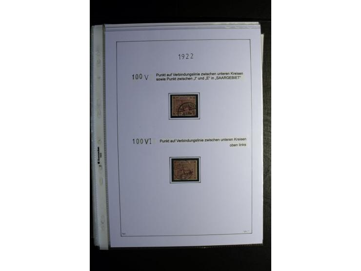 1920/34, gestempelte Sammlung mit u.a. Mi.-Nr. 9aIII, 16I, 16III, 28-31, 128-33, 135-41, 144-50, 151-57, 161-67, 168-70, 171-