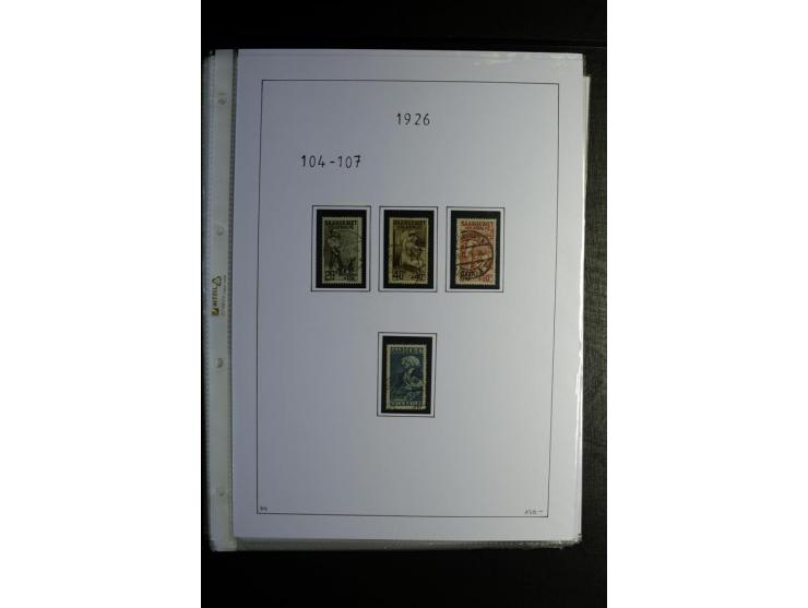 1920/34, gestempelte Sammlung mit u.a. Mi.-Nr. 9aIII, 16I, 16III, 28-31, 128-33, 135-41, 144-50, 151-57, 161-67, 168-70, 171-