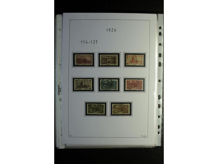 1920/34, gestempelte Sammlung mit u.a. Mi.-Nr. 9aIII, 16I, 16III, 28-31, 128-33, 135-41, 144-50, 151-57, 161-67, 168-70, 171-