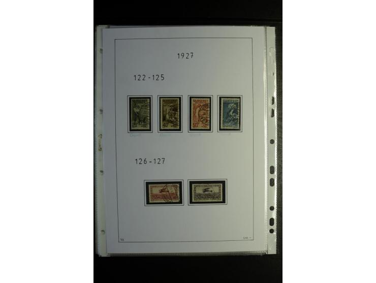 1920/34, gestempelte Sammlung mit u.a. Mi.-Nr. 9aIII, 16I, 16III, 28-31, 128-33, 135-41, 144-50, 151-57, 161-67, 168-70, 171-