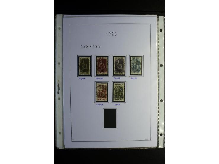 1920/34, gestempelte Sammlung mit u.a. Mi.-Nr. 9aIII, 16I, 16III, 28-31, 128-33, 135-41, 144-50, 151-57, 161-67, 168-70, 171-