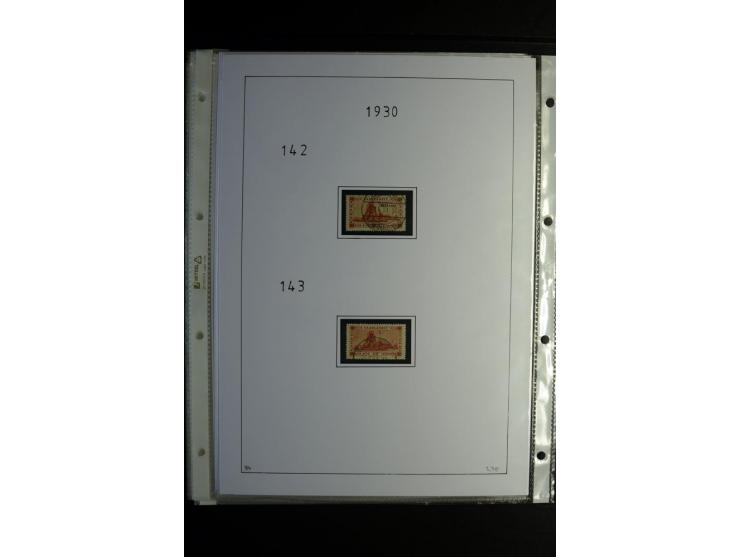 1920/34, gestempelte Sammlung mit u.a. Mi.-Nr. 9aIII, 16I, 16III, 28-31, 128-33, 135-41, 144-50, 151-57, 161-67, 168-70, 171-
