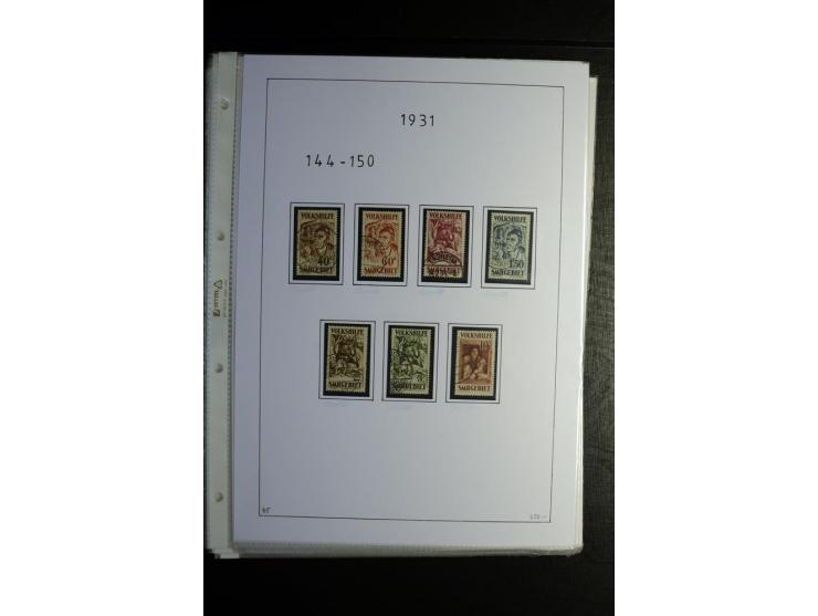 1920/34, gestempelte Sammlung mit u.a. Mi.-Nr. 9aIII, 16I, 16III, 28-31, 128-33, 135-41, 144-50, 151-57, 161-67, 168-70, 171-